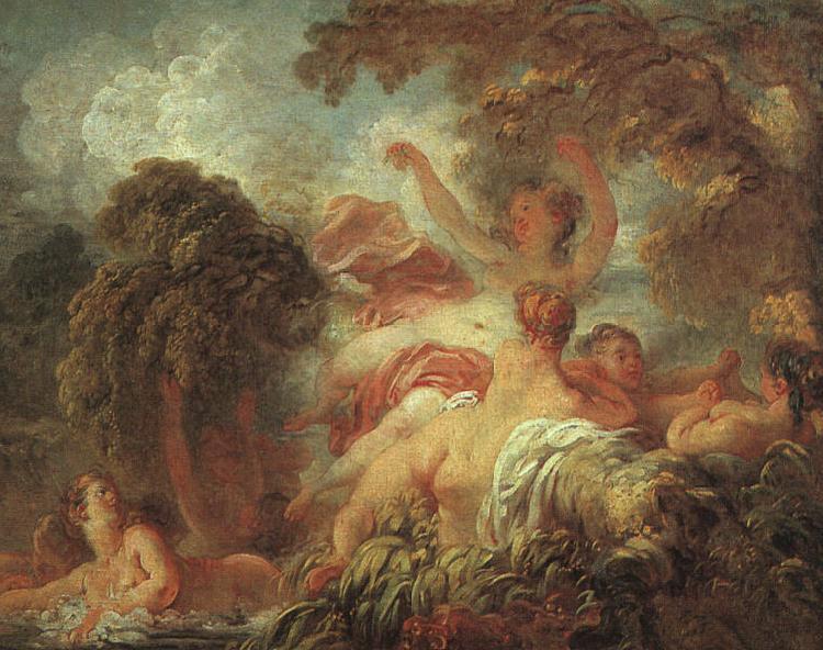Jean Honore Fragonard The Bathers a Sweden oil painting art